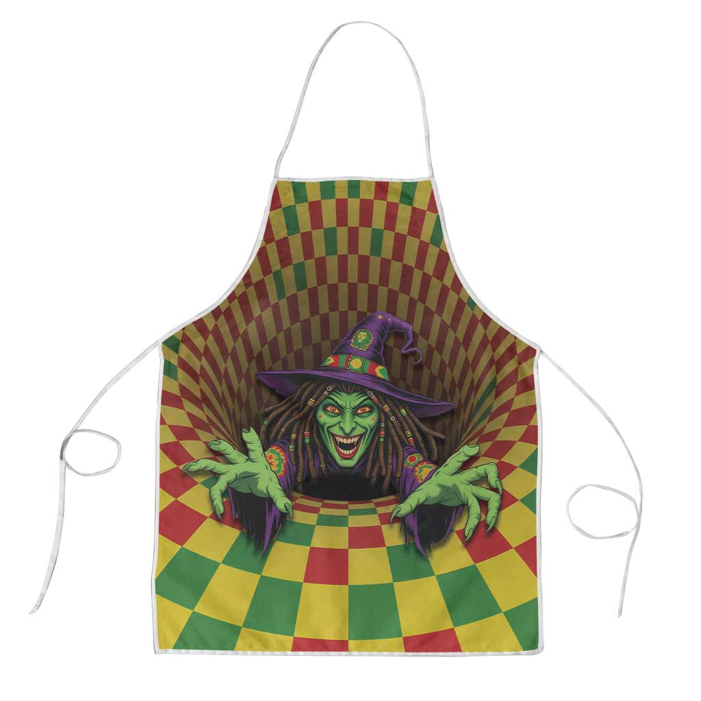 Jamaica Reggae Witch Apron Reggae Optical 3D Illusion - Wonder Print Shop