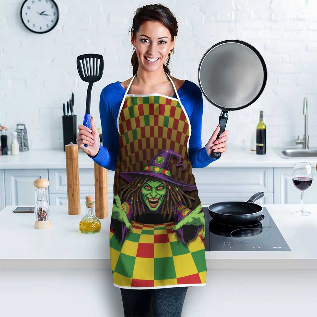 Jamaica Reggae Witch Apron Reggae Optical 3D Illusion - Wonder Print Shop