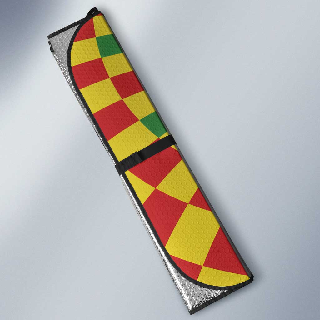 Jamaica Reggae Witch Auto Sun Shade Reggae Optical 3D Illusion - Wonder Print Shop