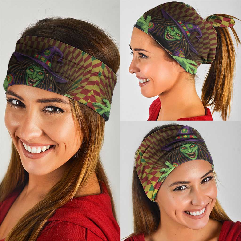 Jamaica Reggae Witch Neck Gaiter Reggae Optical 3D Illusion - Wonder Print Shop