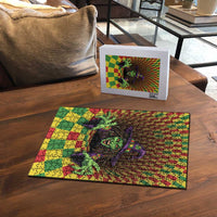 Jamaica Reggae Witch Puzzle Reggae Optical 3D Illusion - Wonder Print Shop