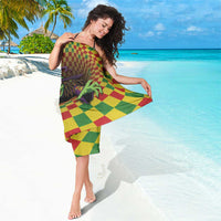 Jamaica Reggae Witch Sarong Reggae Optical 3D Illusion - Wonder Print Shop