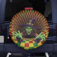 Jamaica Reggae Witch Spare Tire Cover Reggae Optical 3D Illusion - Wonder Print Shop