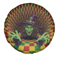Jamaica Reggae Witch Spare Tire Cover Reggae Optical 3D Illusion - Wonder Print Shop