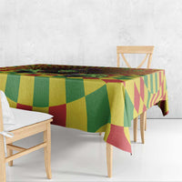 Jamaica Reggae Witch Tablecloth Reggae Optical 3D Illusion - Wonder Print Shop