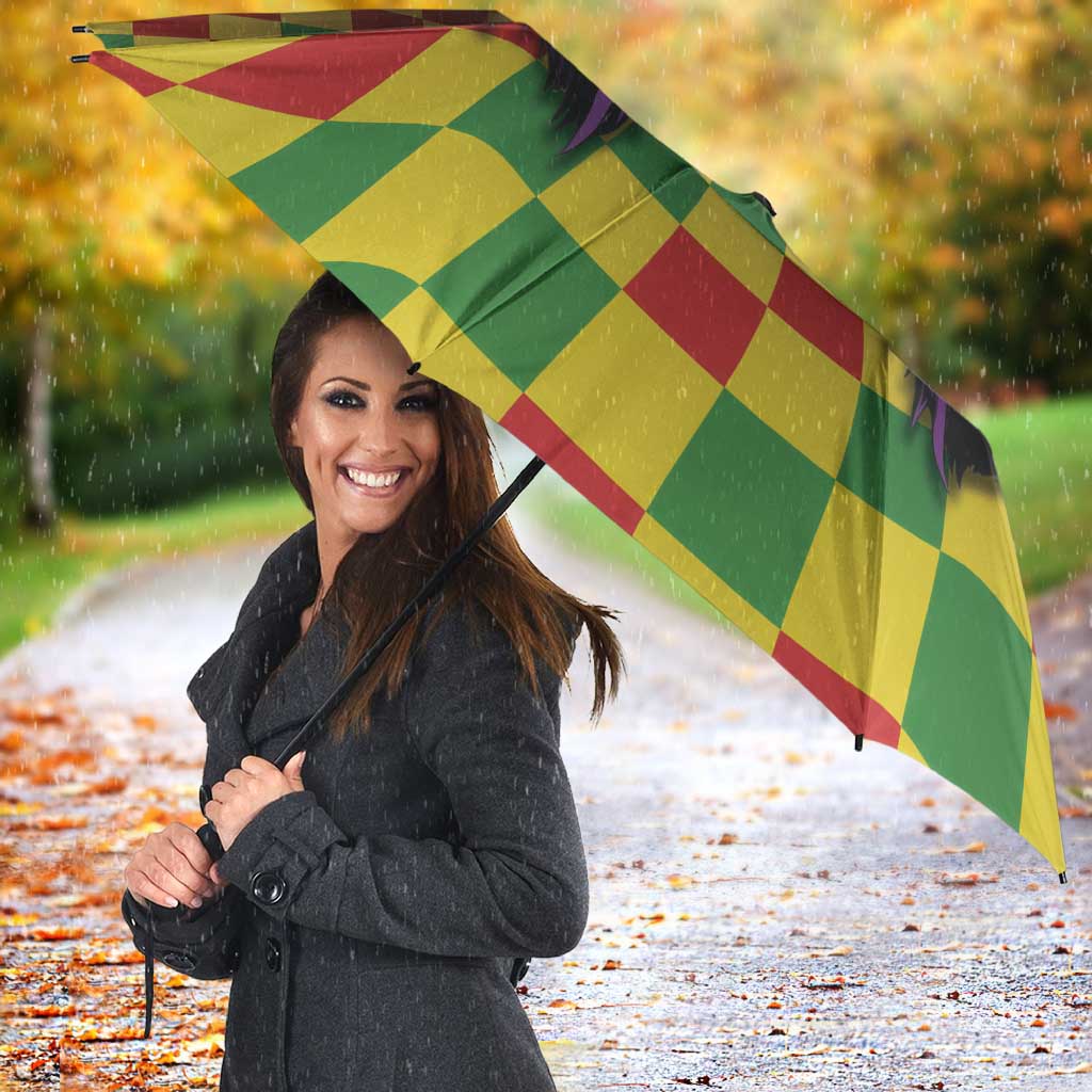 Jamaica Reggae Witch Umbrella Reggae Optical 3D Illusion - Wonder Print Shop