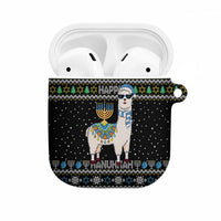 Happy Hanukkah Llama AirPods Case Funny Menorah for Jewish Holiday - Wonder Print Shop