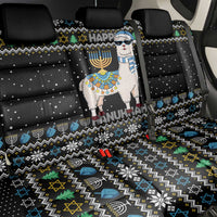 Happy Hanukkah Llama Back Car Seat Cover Funny Menorah for Jewish Holiday - Wonder Print Shop