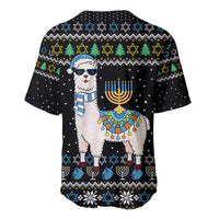 Happy Hanukkah Llama Baseball Jersey Funny Menorah for Jewish Holiday - Wonder Print Shop