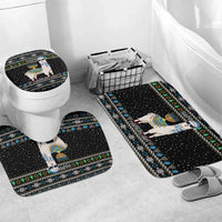 Happy Hanukkah Llama Bathroom Set Funny Menorah for Jewish Holiday - Wonder Print Shop
