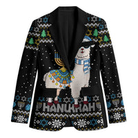 Happy Hanukkah Llama Blazer Funny Menorah for Jewish Holiday - Wonder Print Shop