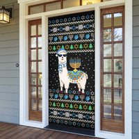 Happy Hanukkah Llama Door Cover Funny Menorah for Jewish Holiday - Wonder Print Shop