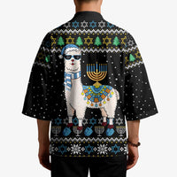Happy Hanukkah Llama Kimono Funny Menorah for Jewish Holiday - Wonder Print Shop