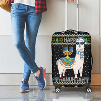 Happy Hanukkah Llama Luggage Cover Funny Menorah for Jewish Holiday - Wonder Print Shop