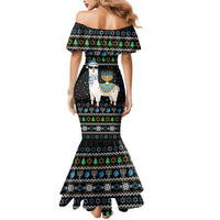 Happy Hanukkah Llama Mermaid Dress Funny Menorah for Jewish Holiday - Wonder Print Shop