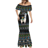 Happy Hanukkah Llama Mermaid Dress Funny Menorah for Jewish Holiday - Wonder Print Shop