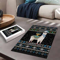 Happy Hanukkah Llama Puzzle Funny Menorah for Jewish Holiday - Wonder Print Shop