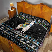 Happy Hanukkah Llama Quilt Funny Menorah for Jewish Holiday - Wonder Print Shop