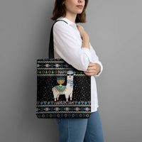 Happy Hanukkah Llama Tote Bag Funny Menorah for Jewish Holiday - Wonder Print Shop