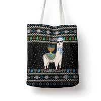 Happy Hanukkah Llama Tote Bag Funny Menorah for Jewish Holiday - Wonder Print Shop