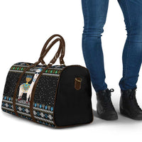 Happy Hanukkah Llama Travel Bag Funny Menorah for Jewish Holiday - Wonder Print Shop