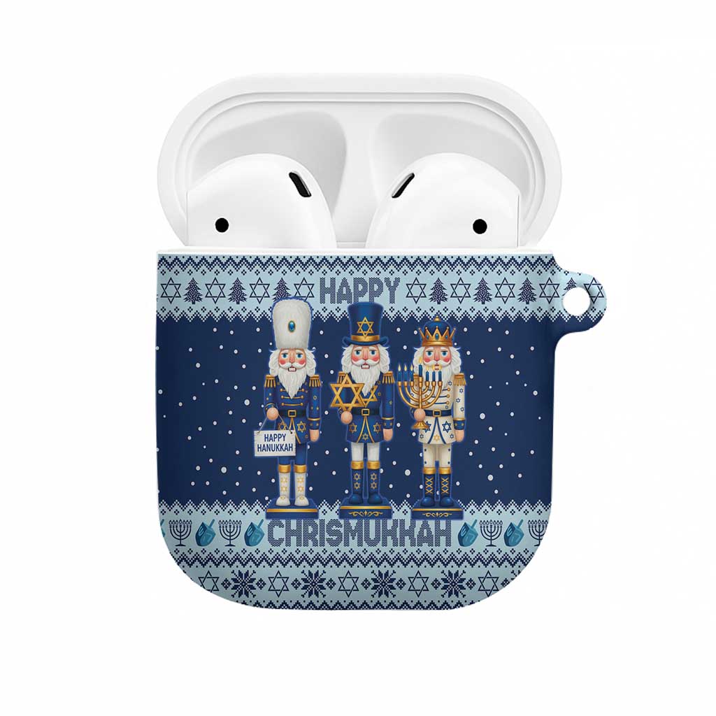 Chrismukkah Nutcracker AirPods Case Funny Hanukkah Xmas Style - Wonder Print Shop