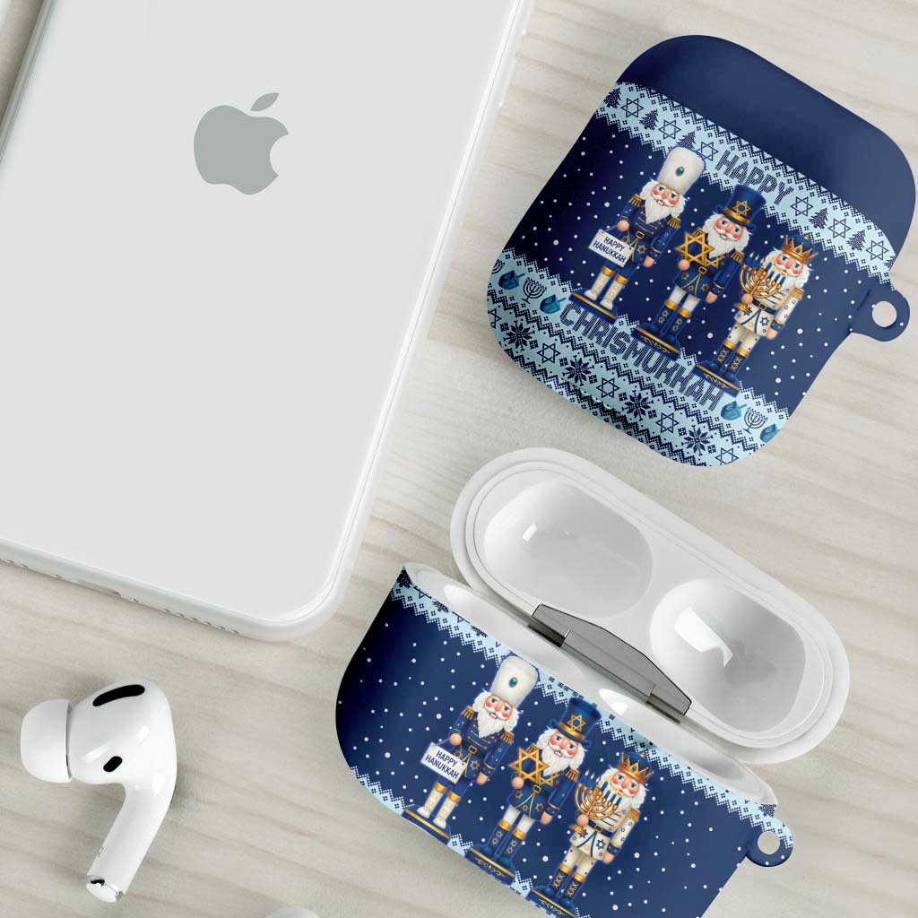 Chrismukkah Nutcracker AirPods Case Funny Hanukkah Xmas Style - Wonder Print Shop