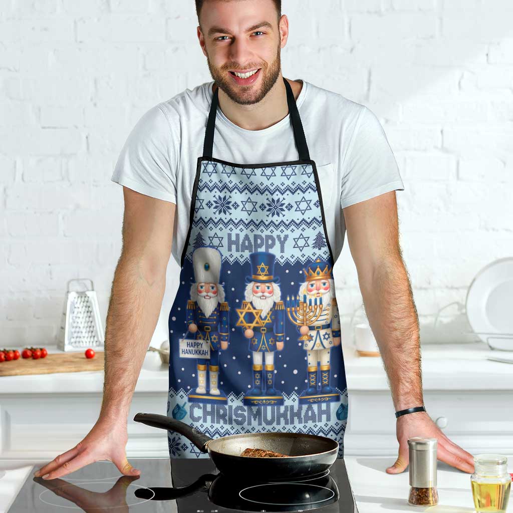 Chrismukkah Nutcracker Apron Funny Hanukkah Xmas Style - Wonder Print Shop