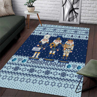 Chrismukkah Nutcracker Area Rug Funny Hanukkah Xmas Style - Wonder Print Shop