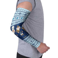 Chrismukkah Nutcracker Arm Sleeves Funny Hanukkah Xmas Style - Wonder Print Shop