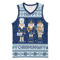 Chrismukkah Nutcracker Basketball Jersey Funny Hanukkah Xmas Style - Wonder Print Shop