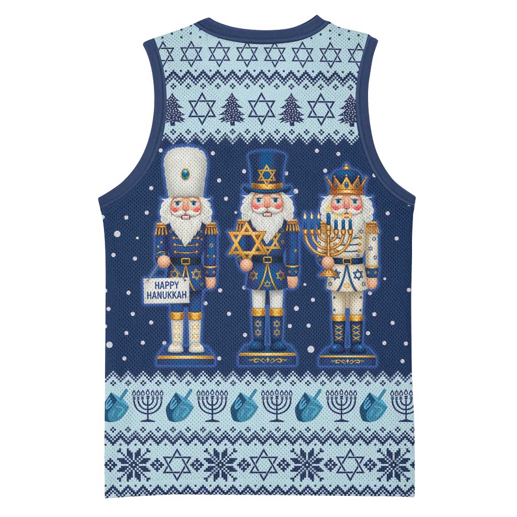 Chrismukkah Nutcracker Basketball Jersey Funny Hanukkah Xmas Style - Wonder Print Shop
