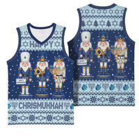 Chrismukkah Nutcracker Basketball Jersey Funny Hanukkah Xmas Style - Wonder Print Shop