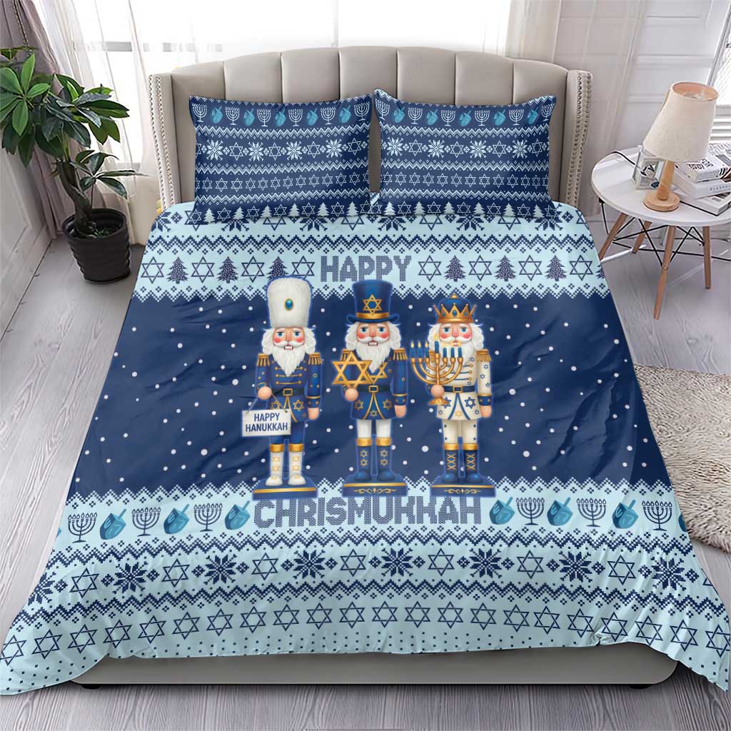 Chrismukkah Nutcracker Bedding Set Funny Hanukkah Xmas Style - Wonder Print Shop