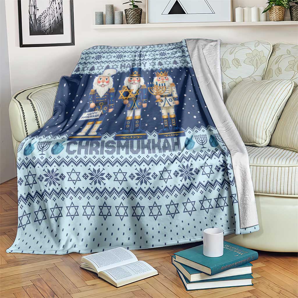 Chrismukkah Nutcracker Blanket Funny Hanukkah Xmas Style - Wonder Print Shop