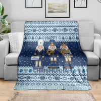 Chrismukkah Nutcracker Blanket Funny Hanukkah Xmas Style - Wonder Print Shop