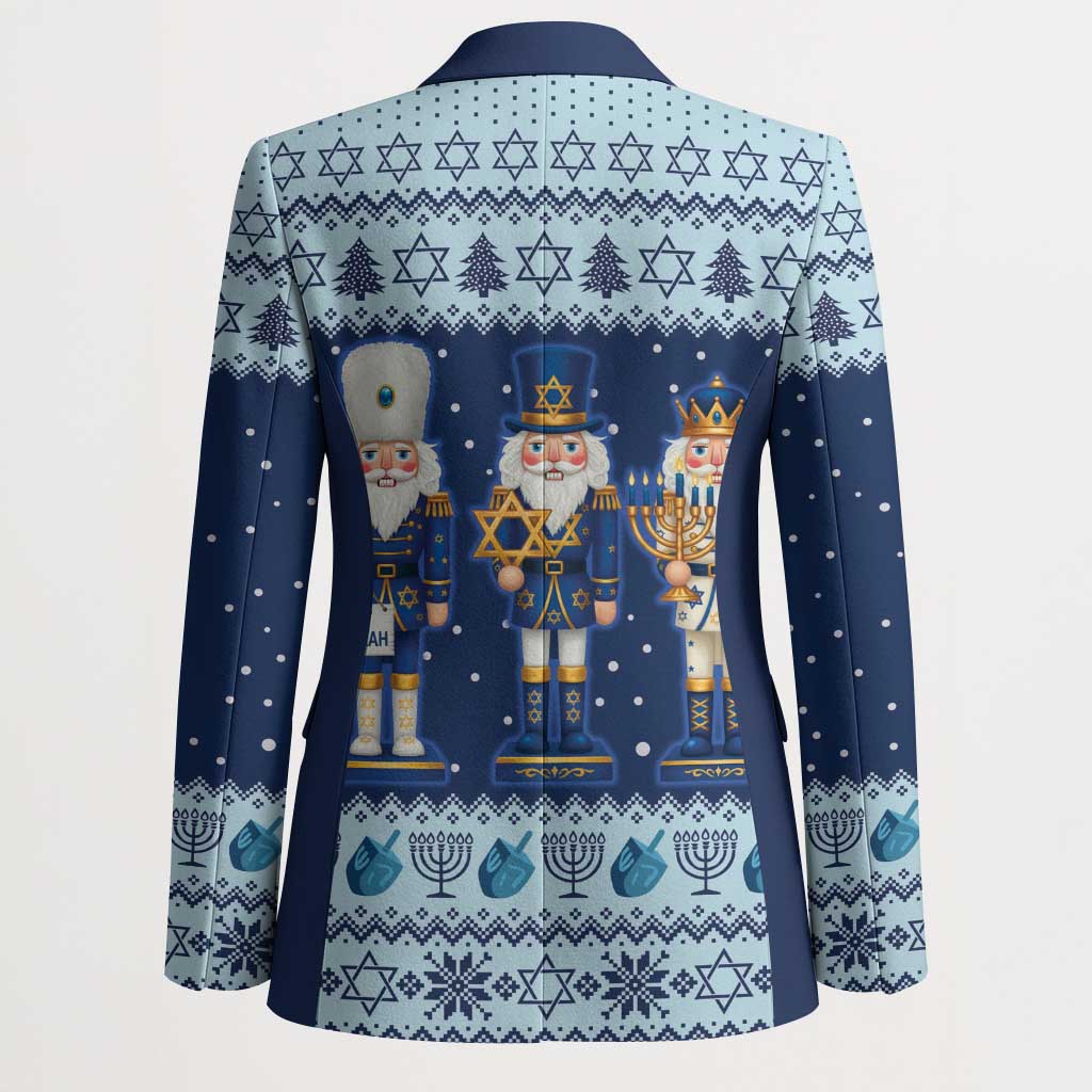 Chrismukkah Nutcracker Blazer Funny Hanukkah Xmas Style - Wonder Print Shop