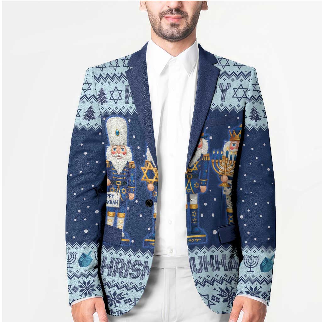 Chrismukkah Nutcracker Blazer Funny Hanukkah Xmas Style - Wonder Print Shop