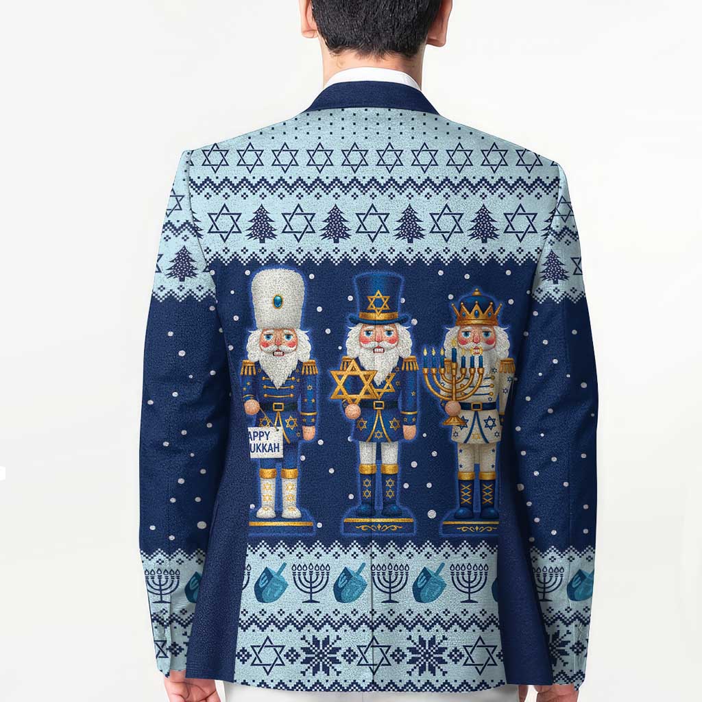 Chrismukkah Nutcracker Blazer Funny Hanukkah Xmas Style - Wonder Print Shop