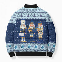 Chrismukkah Nutcracker Bomber Puffer Jacket Funny Hanukkah Xmas Style - Wonder Print Shop