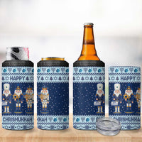 Chrismukkah Nutcracker 4 in 1 Can Cooler Tumbler Funny Hanukkah Xmas Style - Wonder Print Shop