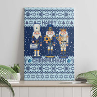 Chrismukkah Nutcracker Canvas Wall Art Funny Hanukkah Xmas Style - Wonder Print Shop