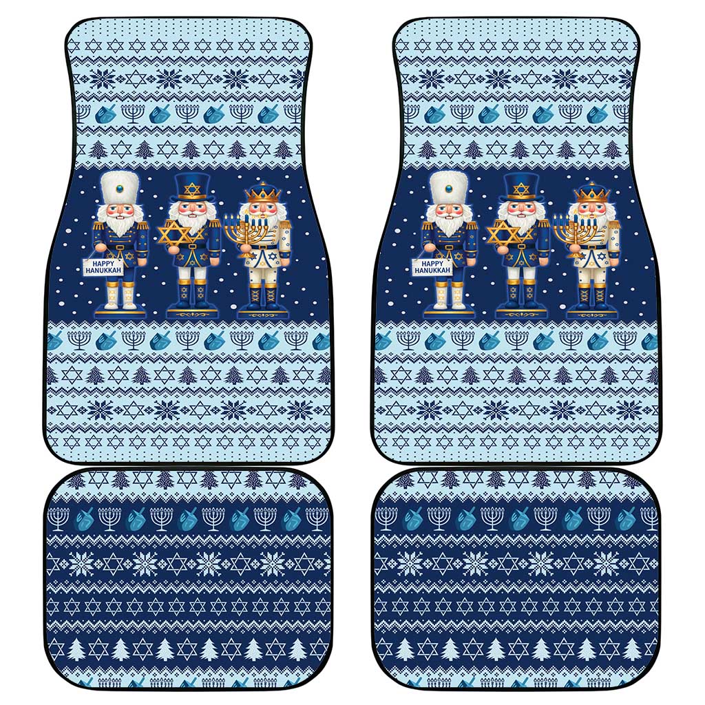Chrismukkah Nutcracker Car Mats Funny Hanukkah Xmas Style - Wonder Print Shop