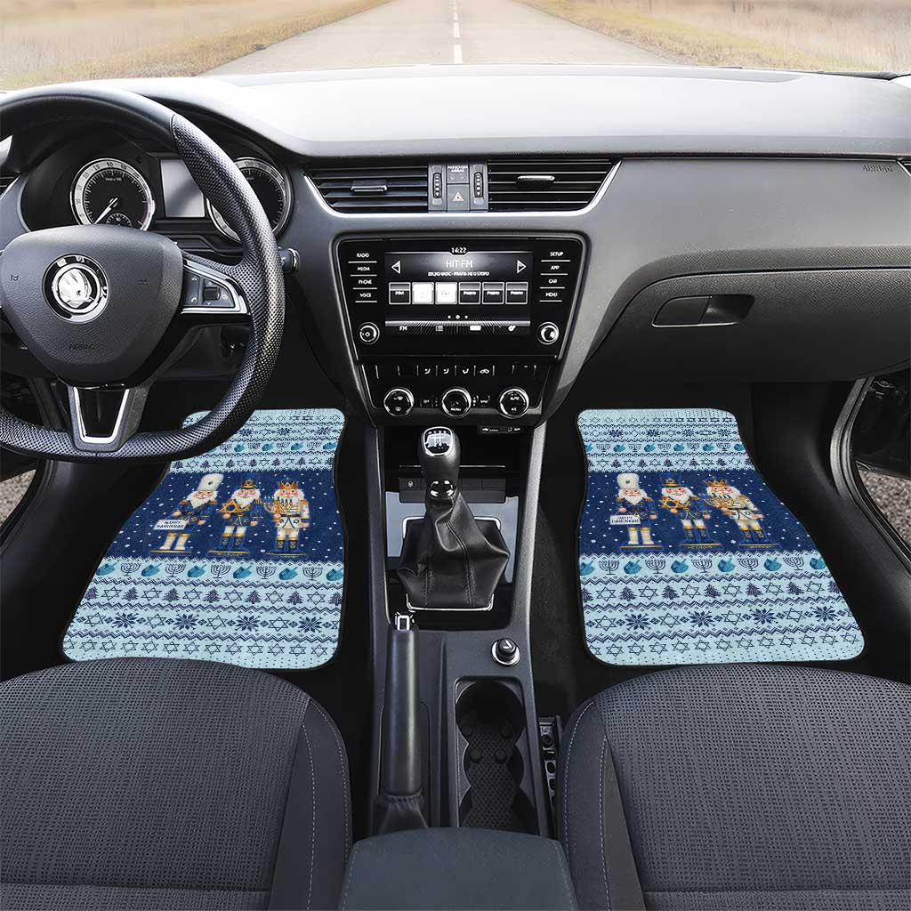 Chrismukkah Nutcracker Car Mats Funny Hanukkah Xmas Style - Wonder Print Shop