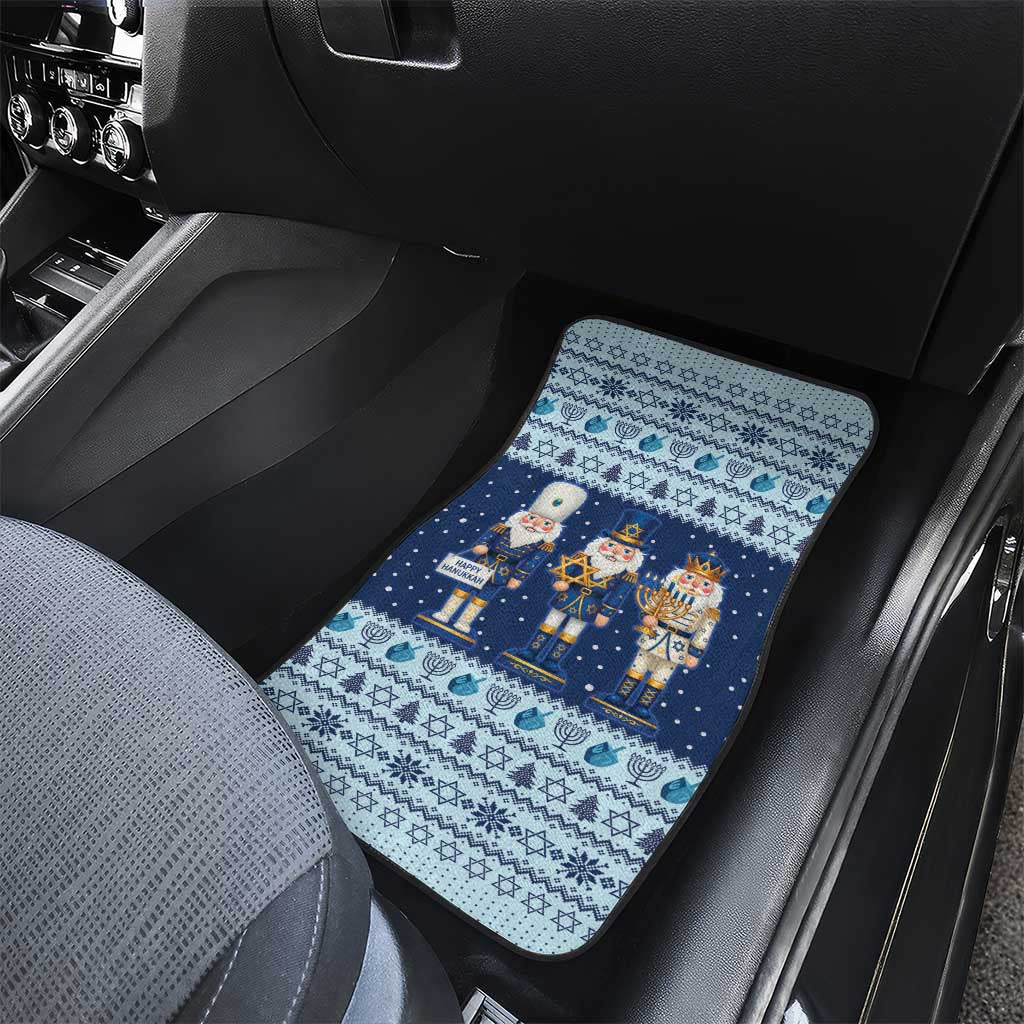 Chrismukkah Nutcracker Car Mats Funny Hanukkah Xmas Style - Wonder Print Shop