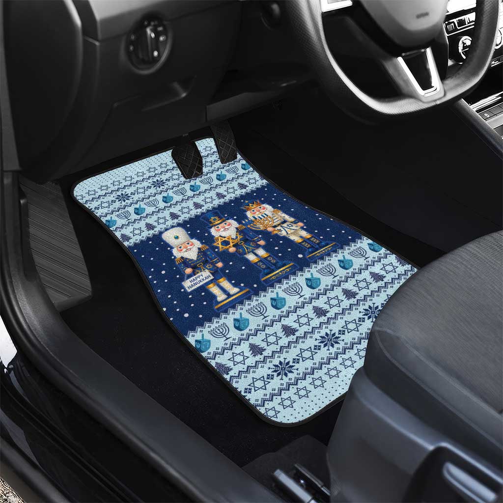 Chrismukkah Nutcracker Car Mats Funny Hanukkah Xmas Style - Wonder Print Shop