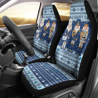 Chrismukkah Nutcracker Car Seat Cover Funny Hanukkah Xmas Style - Wonder Print Shop