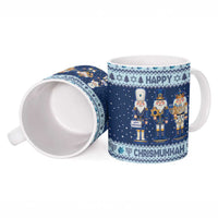 Chrismukkah Nutcracker Ceramic Mug Funny Hanukkah Xmas Style - Wonder Print Shop