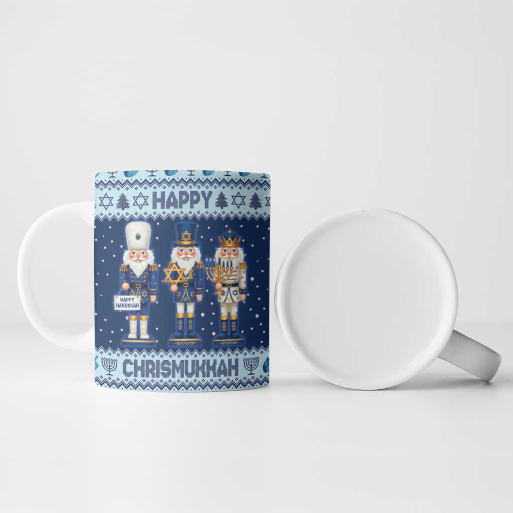 Chrismukkah Nutcracker Ceramic Mug Funny Hanukkah Xmas Style - Wonder Print Shop