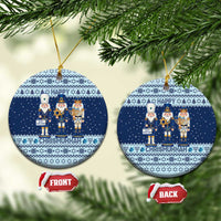 Chrismukkah Nutcracker Ceramic Ornament Funny Hanukkah Xmas Style - Wonder Print Shop